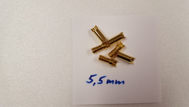 Goldstecker 5,5mm 3 Paar